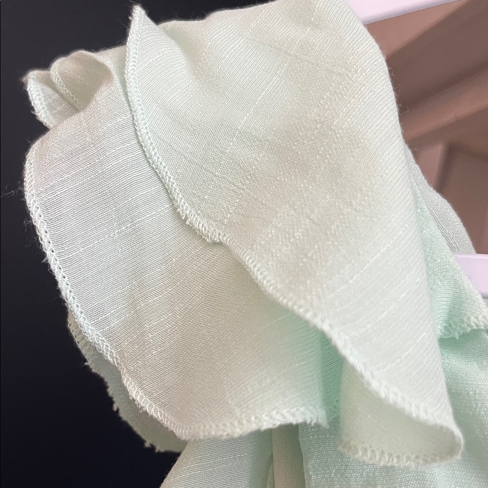 Chic Mint Ruffle Dress - Picture 5 of 5